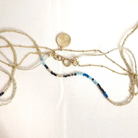 Beaded Third Eye Layered Chain Necklace - Picture 4 of 6